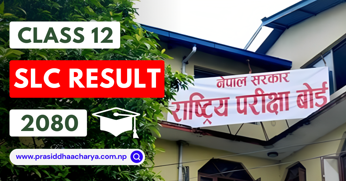 NEB Class 12 Result 2080